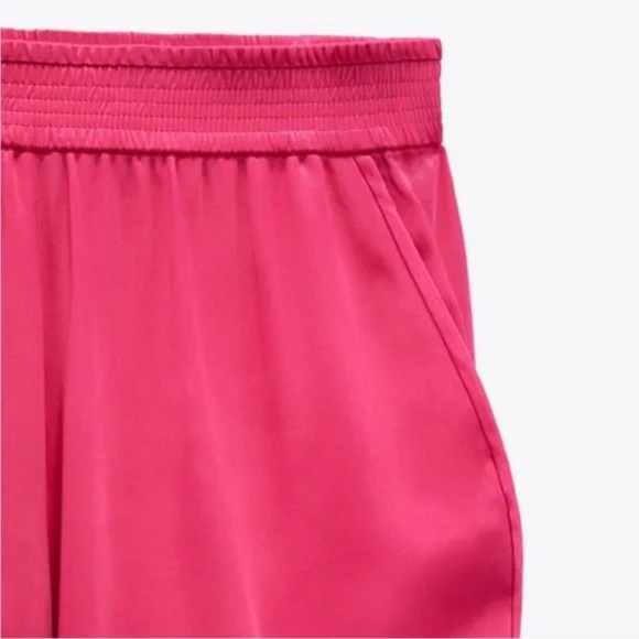Zara satin effect 2-piece pant set S New - Picture 7 of 15